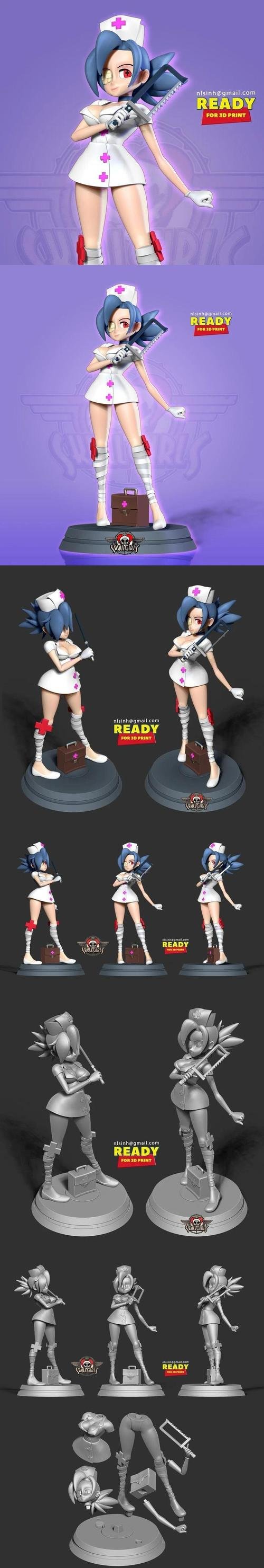 Valentine - Skullgirls Fanart – 3D Print
