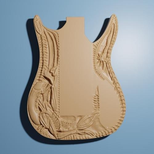Alien Gitaar Base – 3D Print