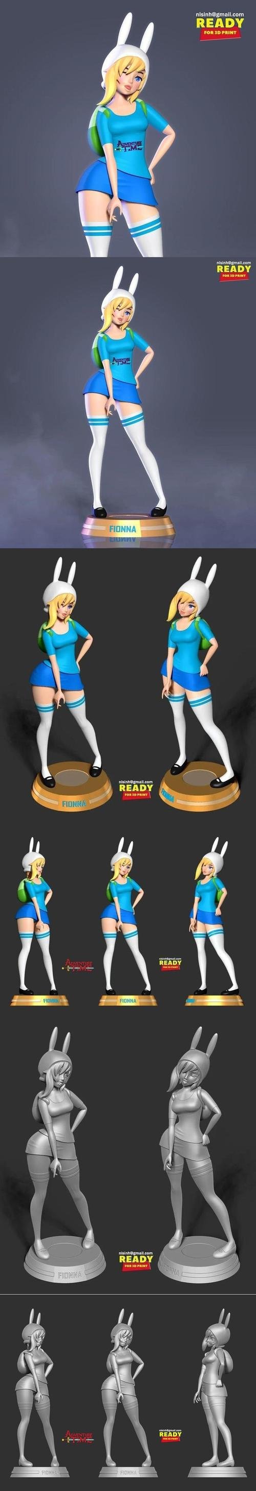 Fionna - Adventure Time Fanart – 3D Print
