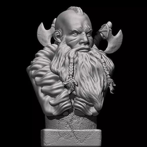 Viking Warrior Bust – 3D Print