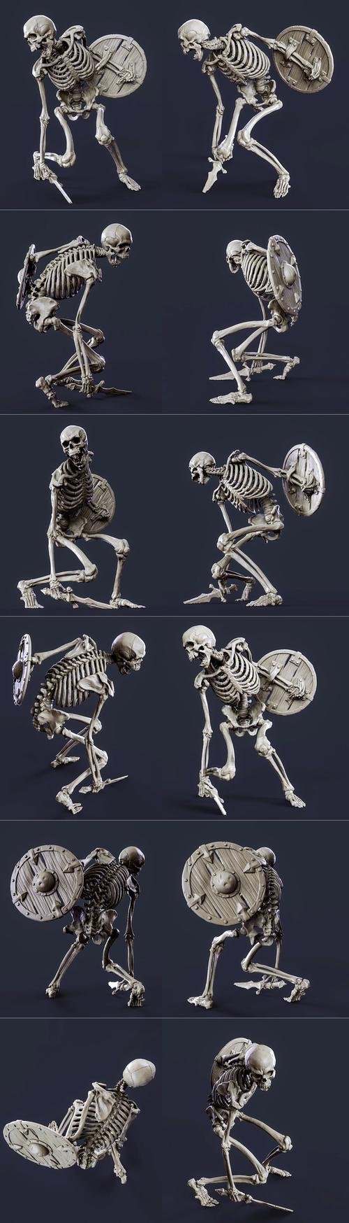 Evil Skeleton Warrior – 3D Print