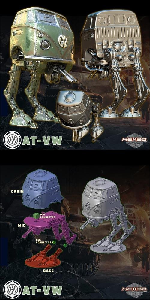 Hex3D AT-VW – 3D Print