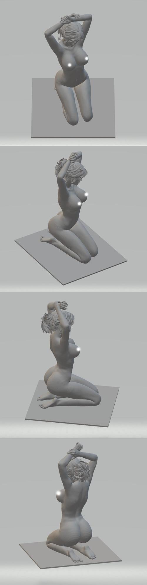 Kneeling woman – 3D Print