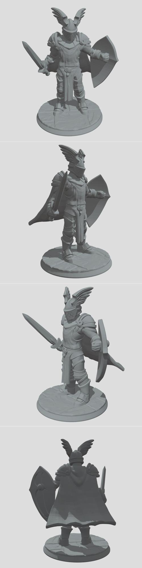 Hero Forge Paladin Demo – 3D Print