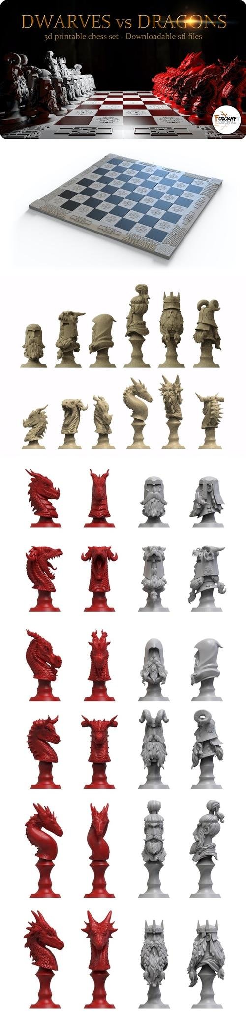Dwarves vs Dragons – 3D Print