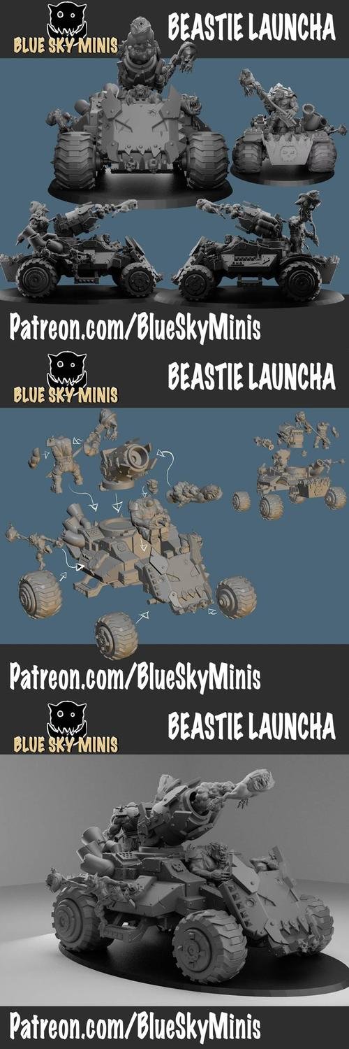 Beastie Launcha – 3D Print