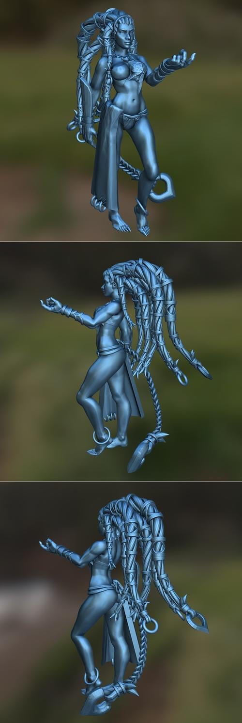 Shiva Final Fantasy X D&D Miniature – 3D Print