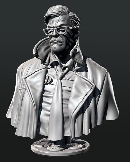 Commisioner Gordon Bust – 3D Print