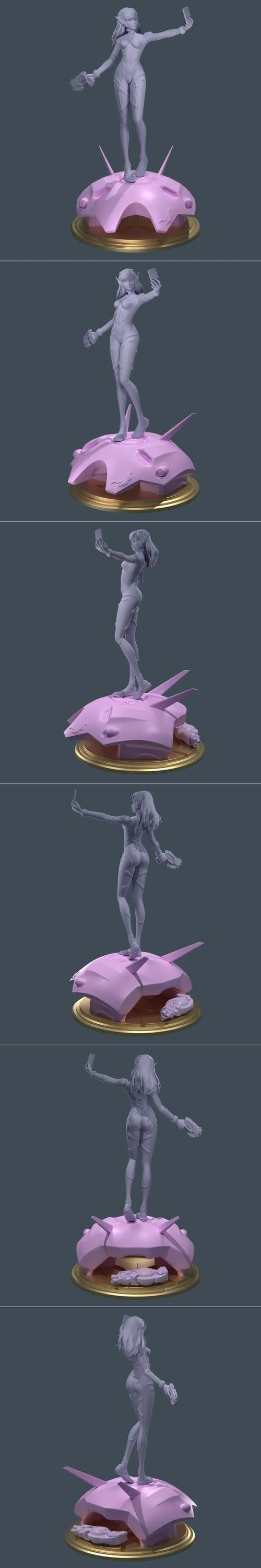 Overwatch - D.VA selfie – 3D Print