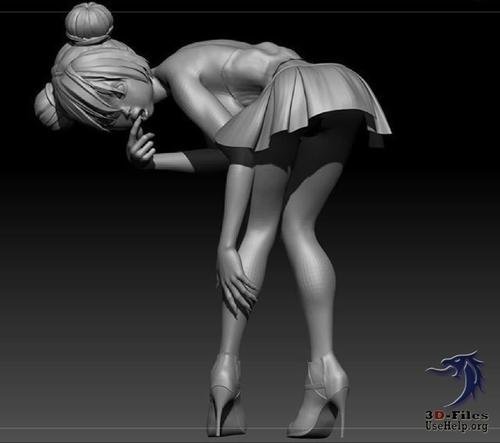 Girl in a Skirt – 3D Print