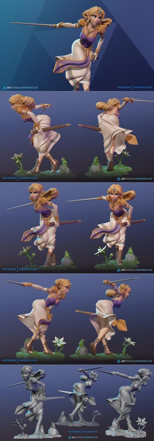 Princess Zelda Figurine – 3D Print