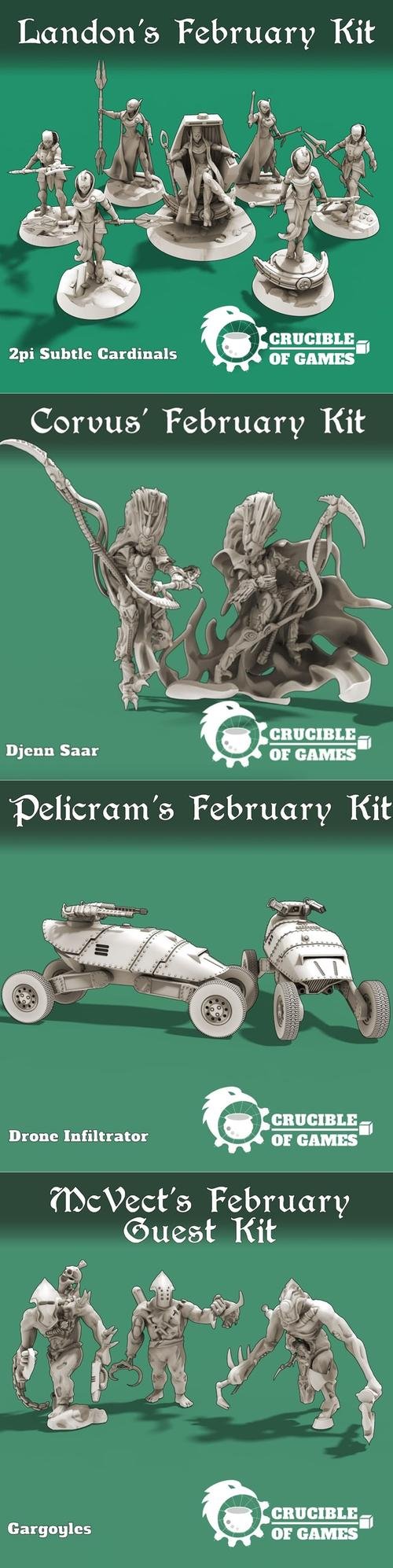 Crucible of Games February 2021 – 3D Print