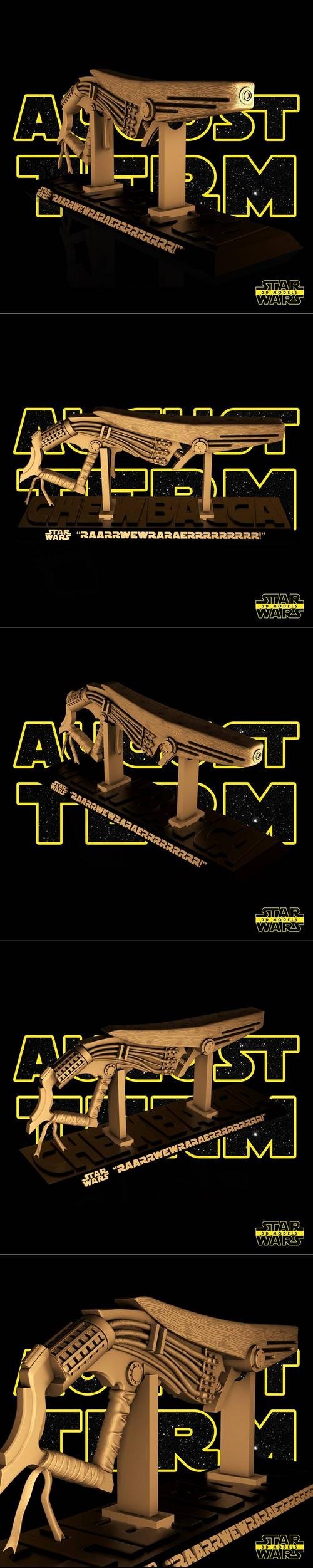 Star Wars – Chewbacca Slugthrower – 3D Print