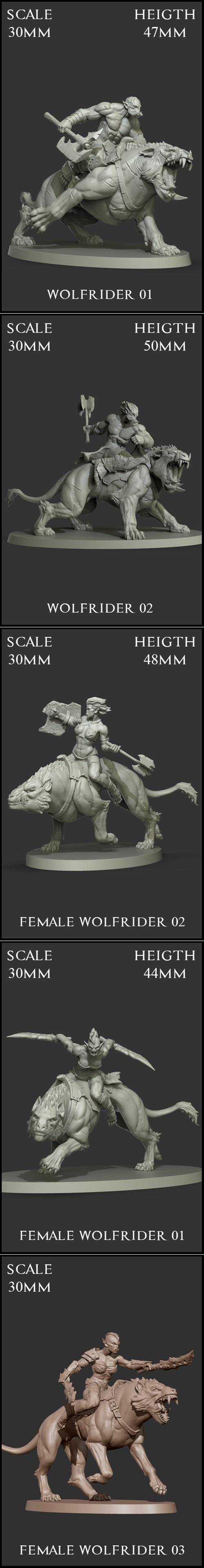 Wolfriders – 3D Print