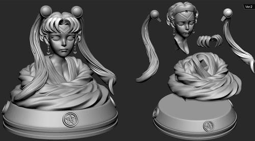 Sailor Moon Bust – 3D Print