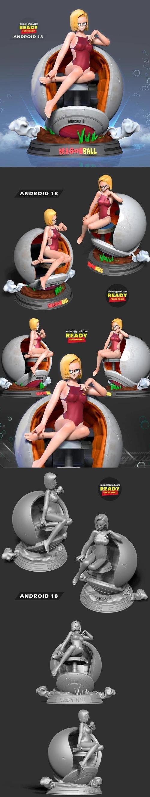 Android 18 bikini – 3D Print