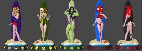 Surfer Girls – 3D Print