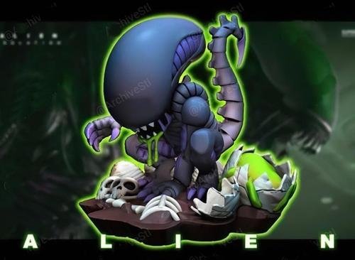 Alien Chibi – 3D Print