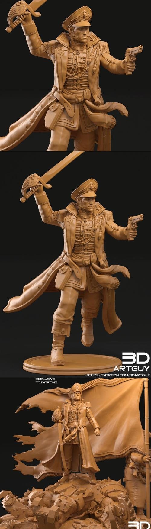 Officer Diorama – 3D Print