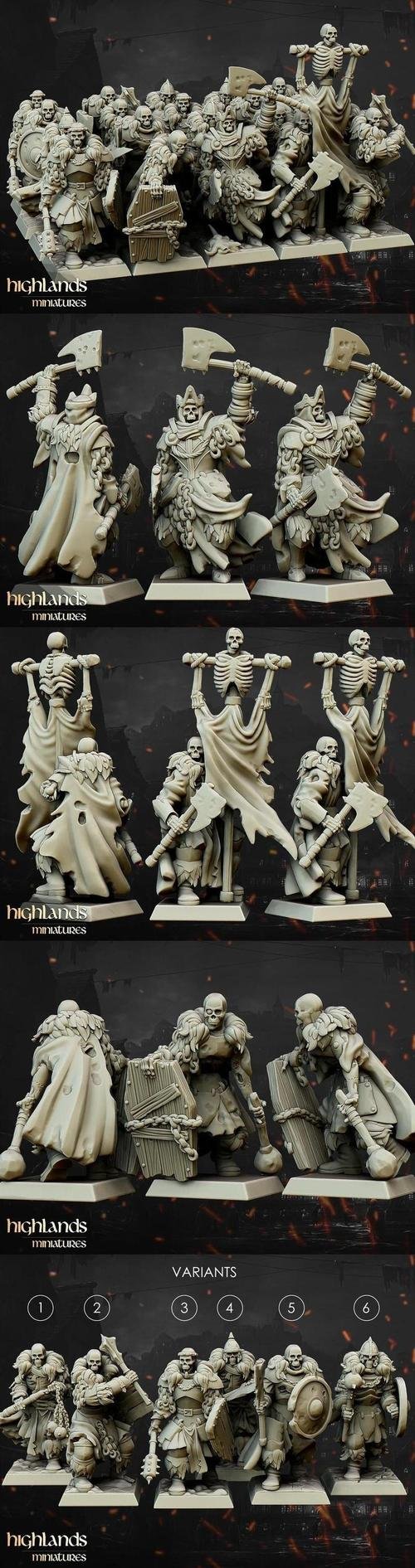 Highlands Miniatures - Undead Skelly – 3D Print