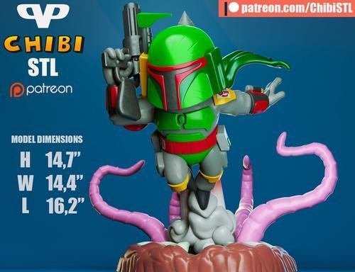 Boba Fett Chibi – 3D Print