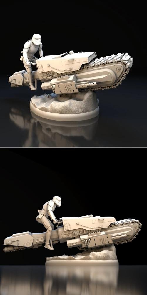 Treadspeeder star wars – 3D Print