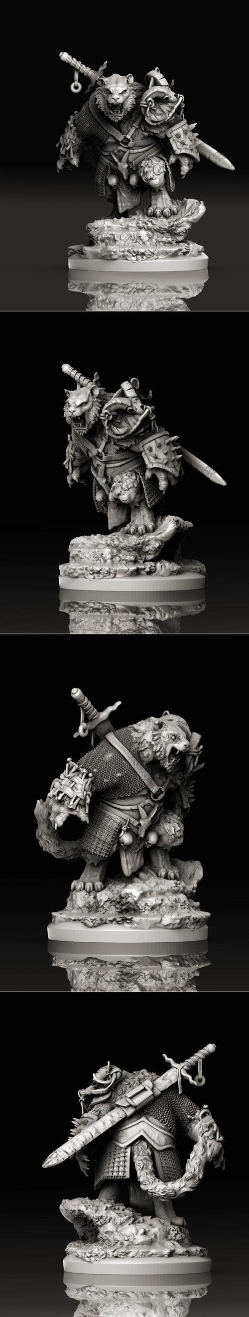 Tiger warrior – 3D Print