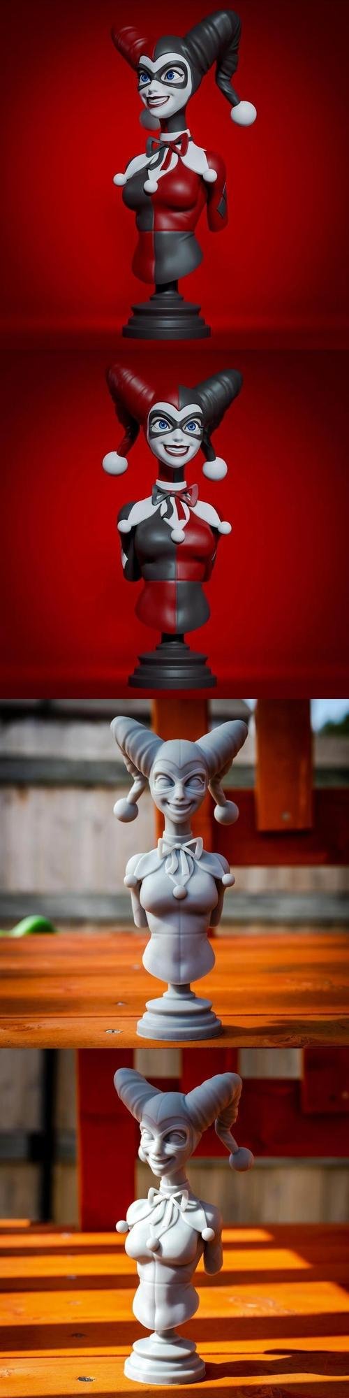 Harley Quinn Bust – 3D Print