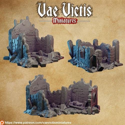 Houses ruins – 3D Print