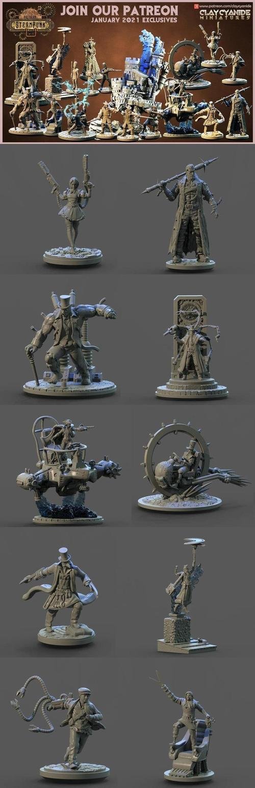 Clay Cyanide - Victorian Steampunk – 3D Print