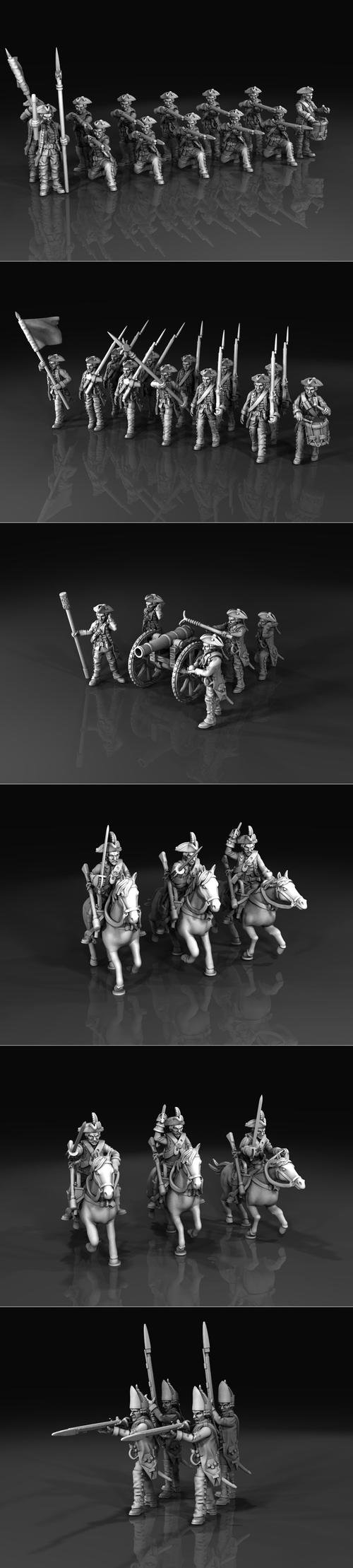 7 Years War Russian army – 3D Print