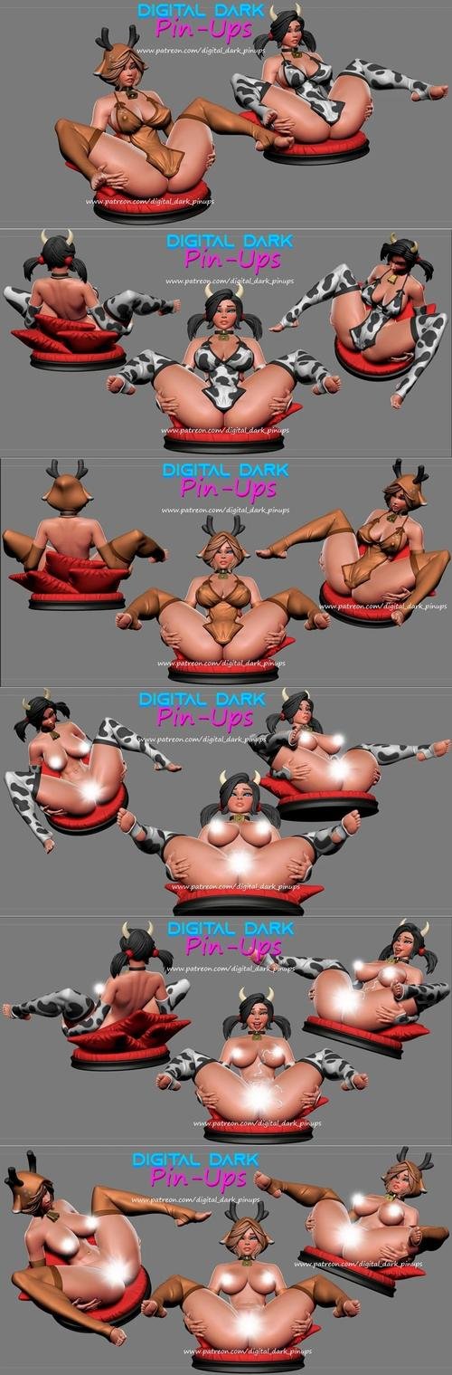 Cow girl and Deer girl – 3D Print