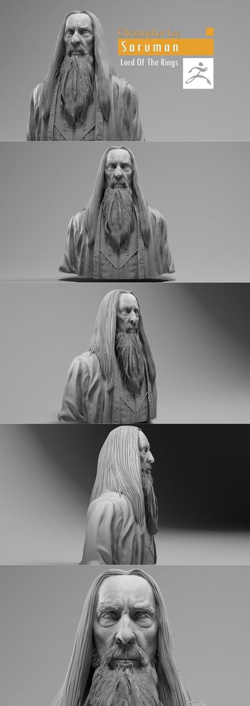 Christopher Lee - Saruman - Lord of the RIngs – 3D Print