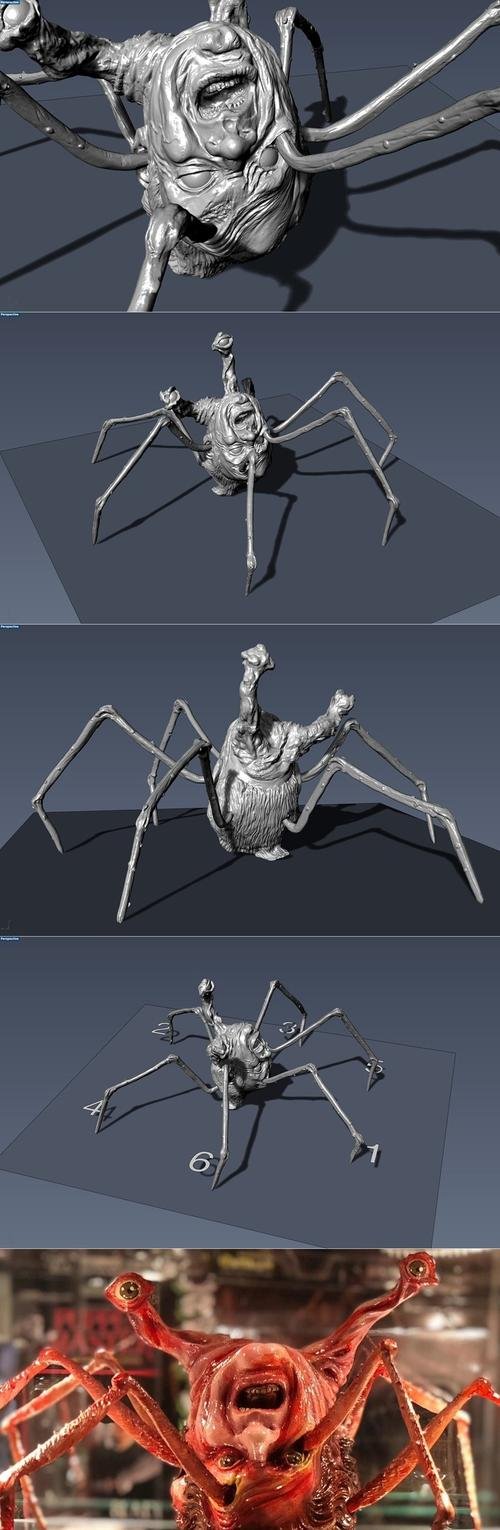 The Thing Spider head – 3D Print