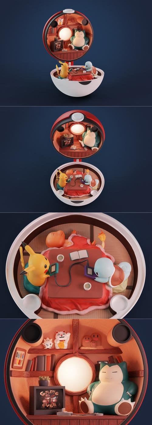 Pokeball Diorama – 3D Print