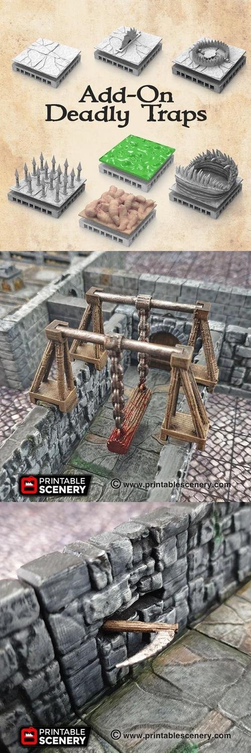 Deadly Traps Complete – 3D Print