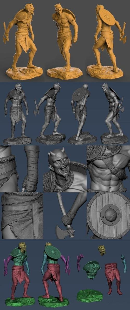 Demon warrior – 3D Print