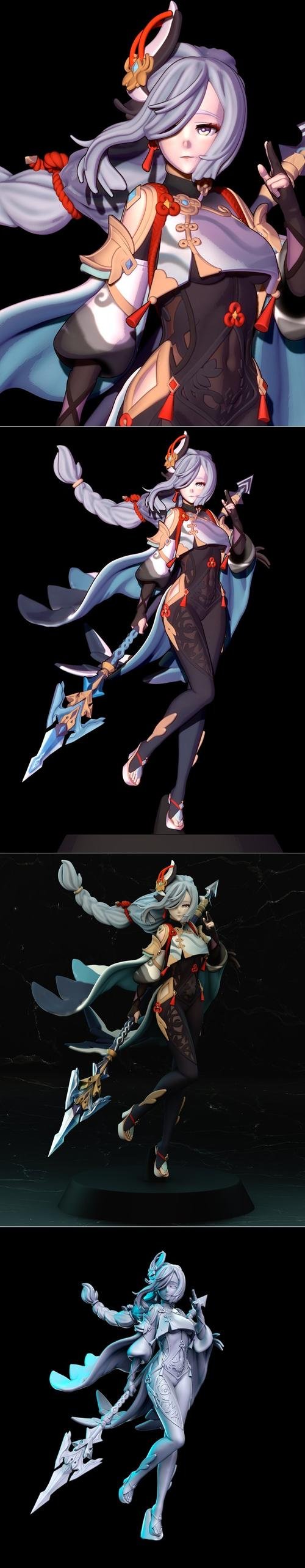 Shenhe Dungeon Pin-ups – 3D Print