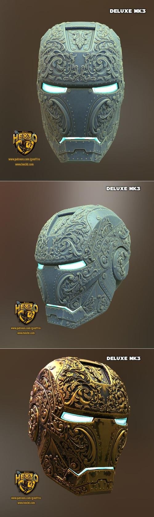 Ironman M3k Deluxe Helm – 3D Print