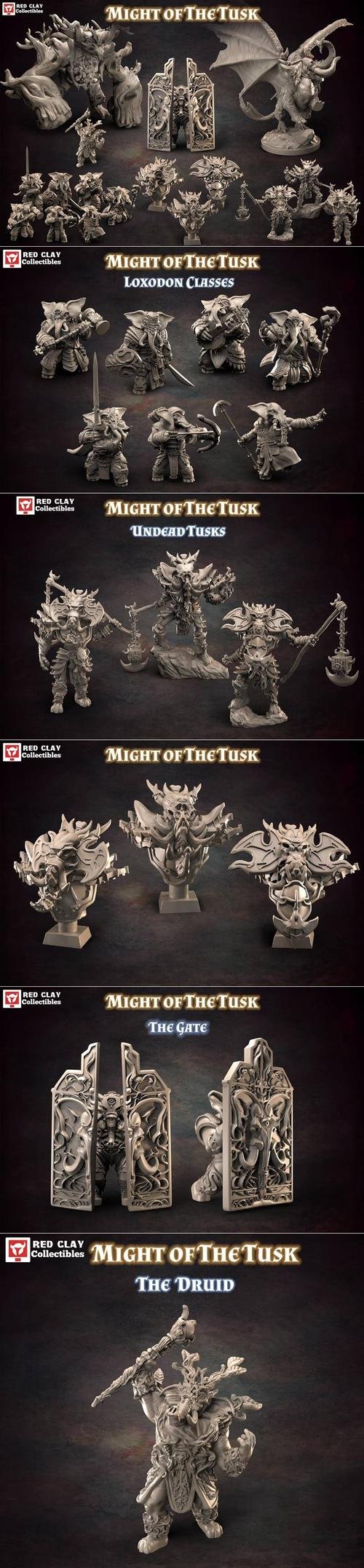 Red Clay Collectibles - Might of The Tusk October 2021 – 3D Print