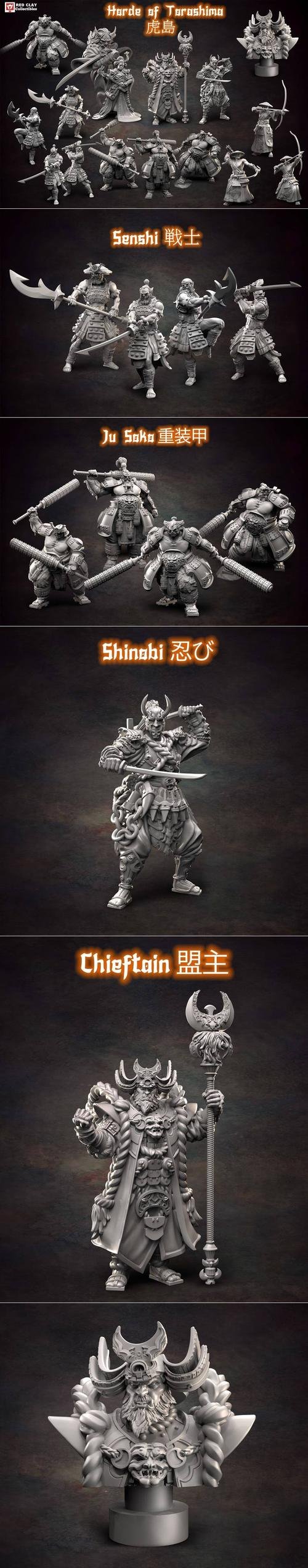 Red Clay CollectiblesThe - Horde of Torashima November 2021 – 3D Print