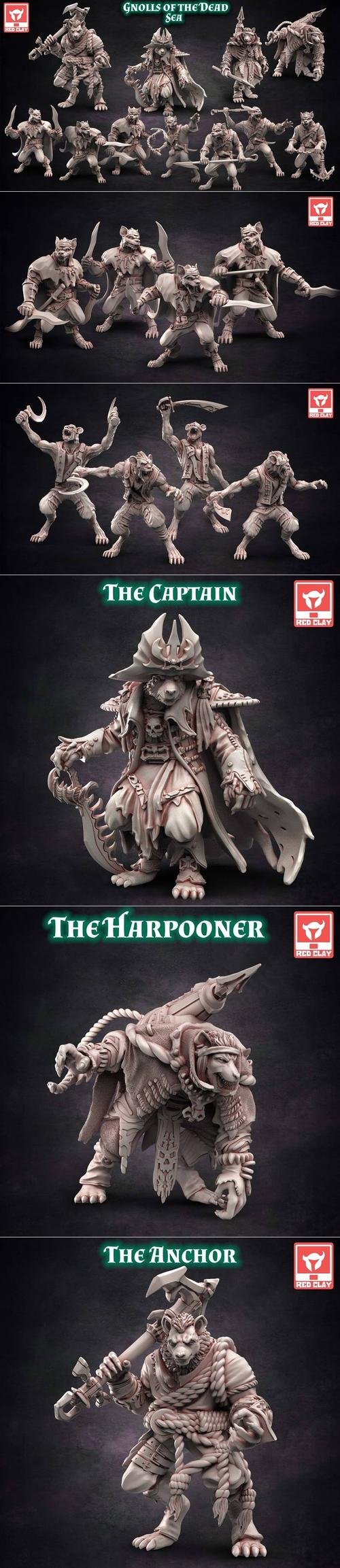 Red Clay Collectibles - Gnolls of the Dead sea December 2021 – 3D Print