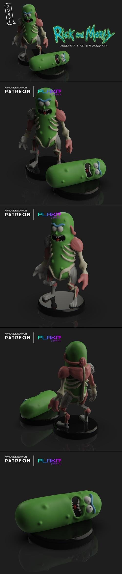 PlaKit PickleRick – 3D Print