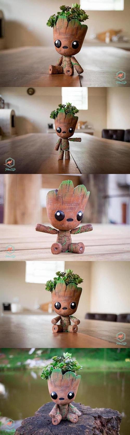 Groot the articulated Planter – 3D Print