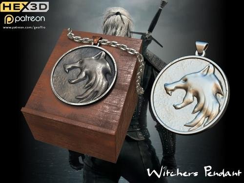 Witchers Pendant – 3D Print