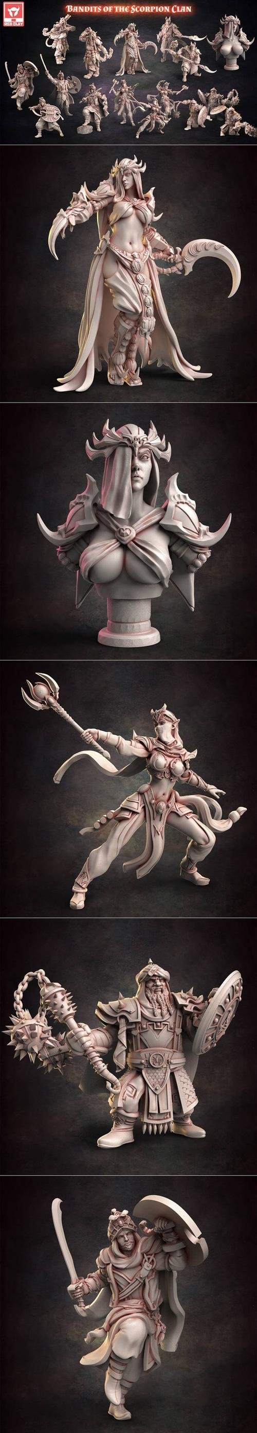 Red Clay Collectibles Bandits of the Scorpion Clan January 2022 – 3D Print
