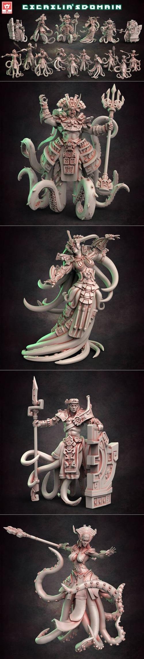 Red Clay Collectibles Cecaelias Domain February 2022 – 3D Print
