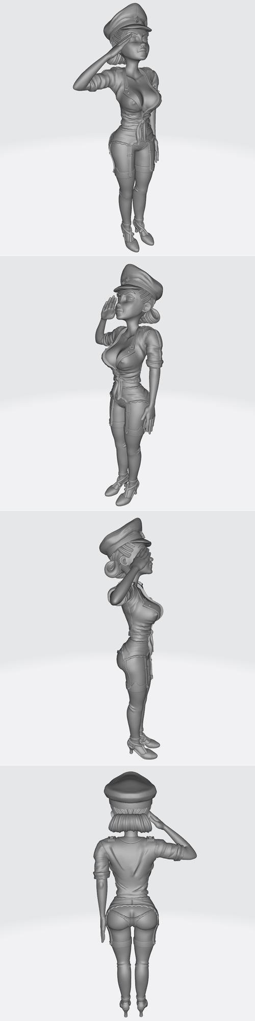 Army Girl – 3D Print