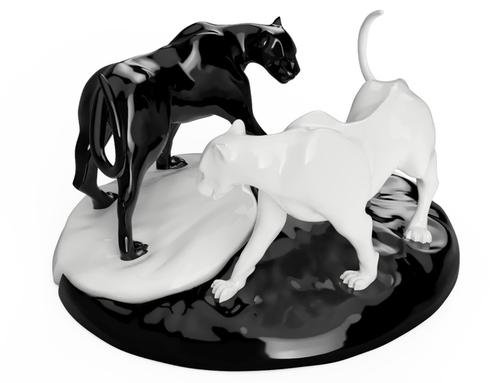 Yin yang panther – 3D Print