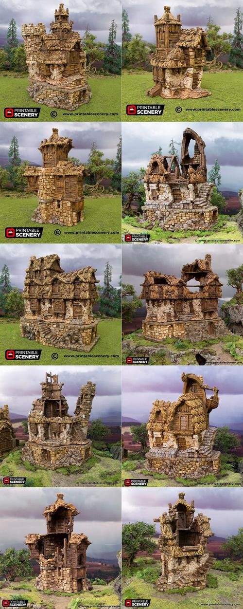 Hagglethorn Hollow The Old Town Complete – 3D Print